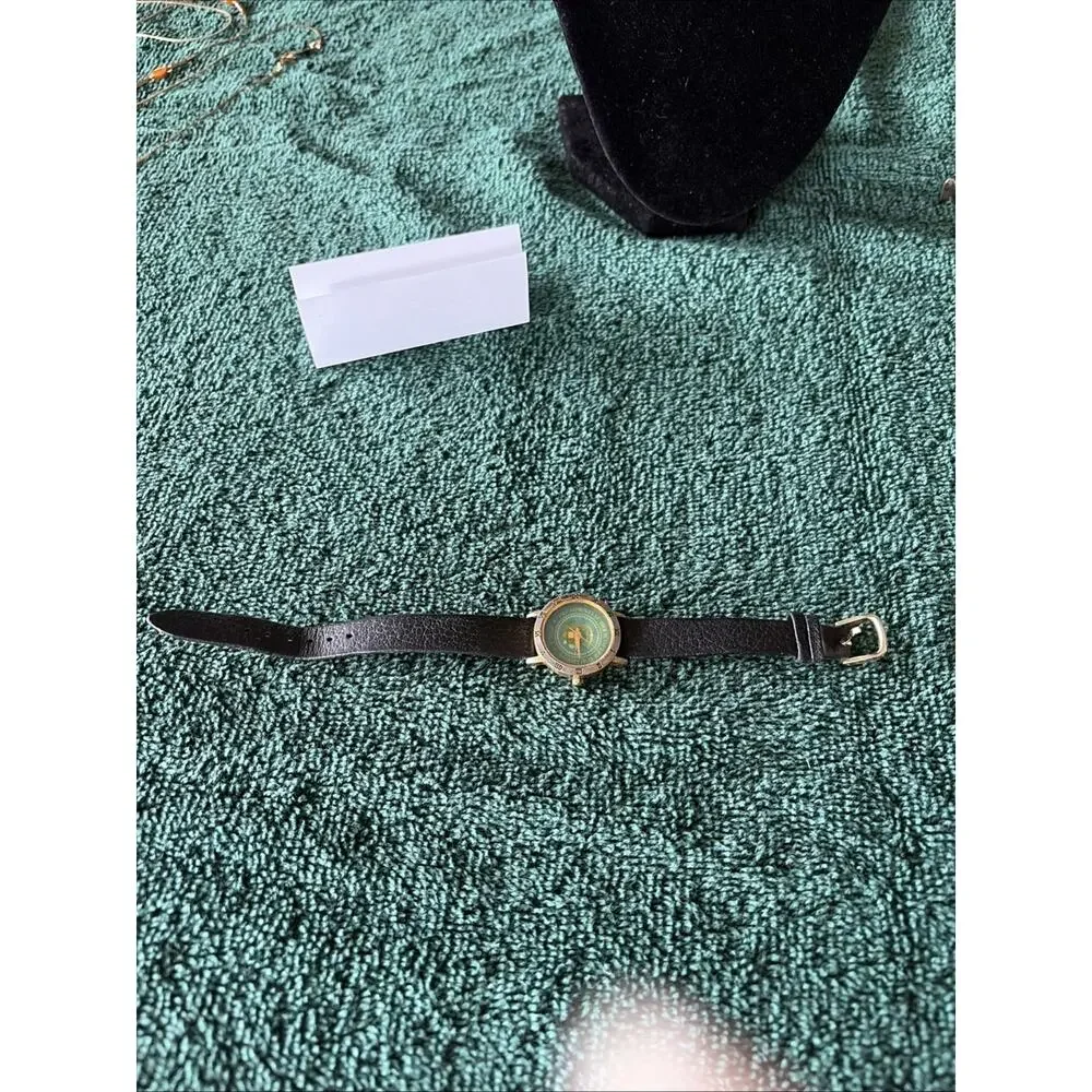 Presidential Helicopter Squadron Watch By Infinity Green Dial & Leather Band